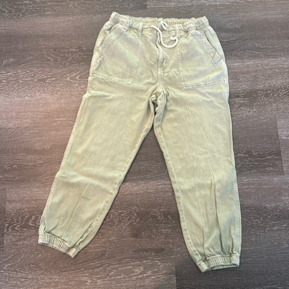 American Eagle green denim joggers
